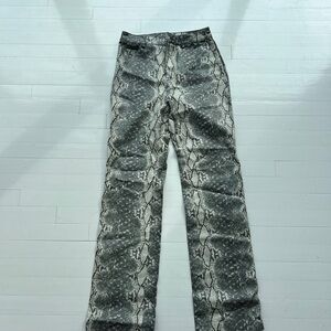 Steve Madden Gray Snake Print Pants